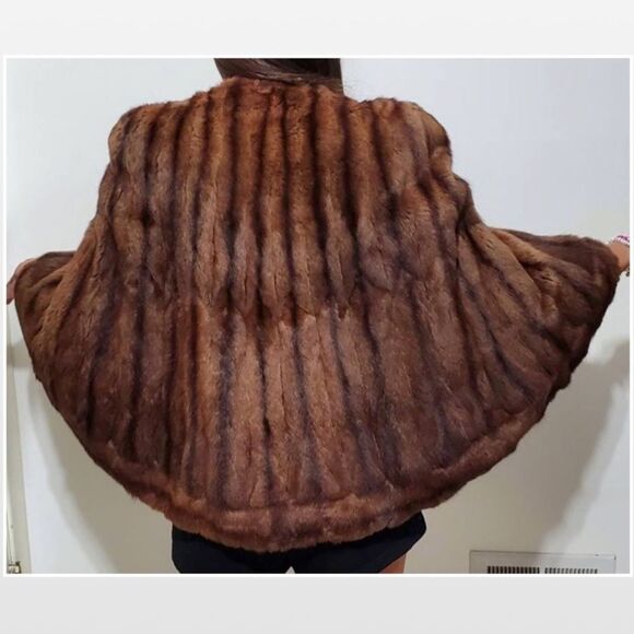 Vintage Carmans Omaha’s Style Center Fur Jacket Womens Luxurious Brown Stole VTG - Picture 10 of 16